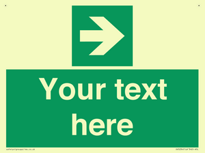 Custom Arrow Right Sign